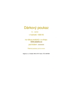 Dárkový poukaz 1000 Kč