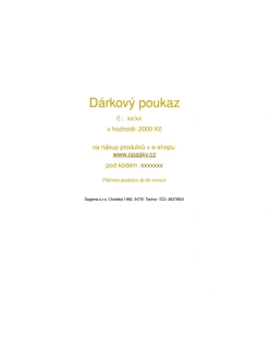 Dárkový poukaz 2000 Kč
